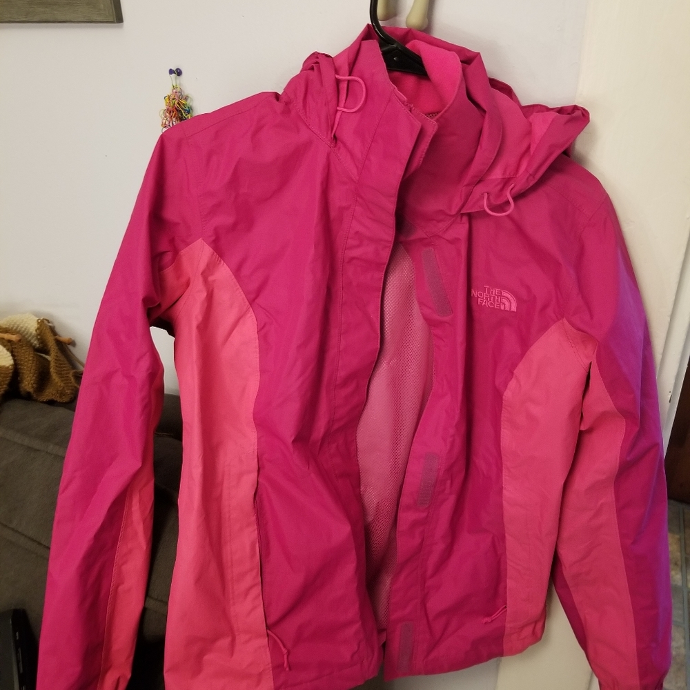 The North Face Resolve Pink Two-Tone Rain Jacket